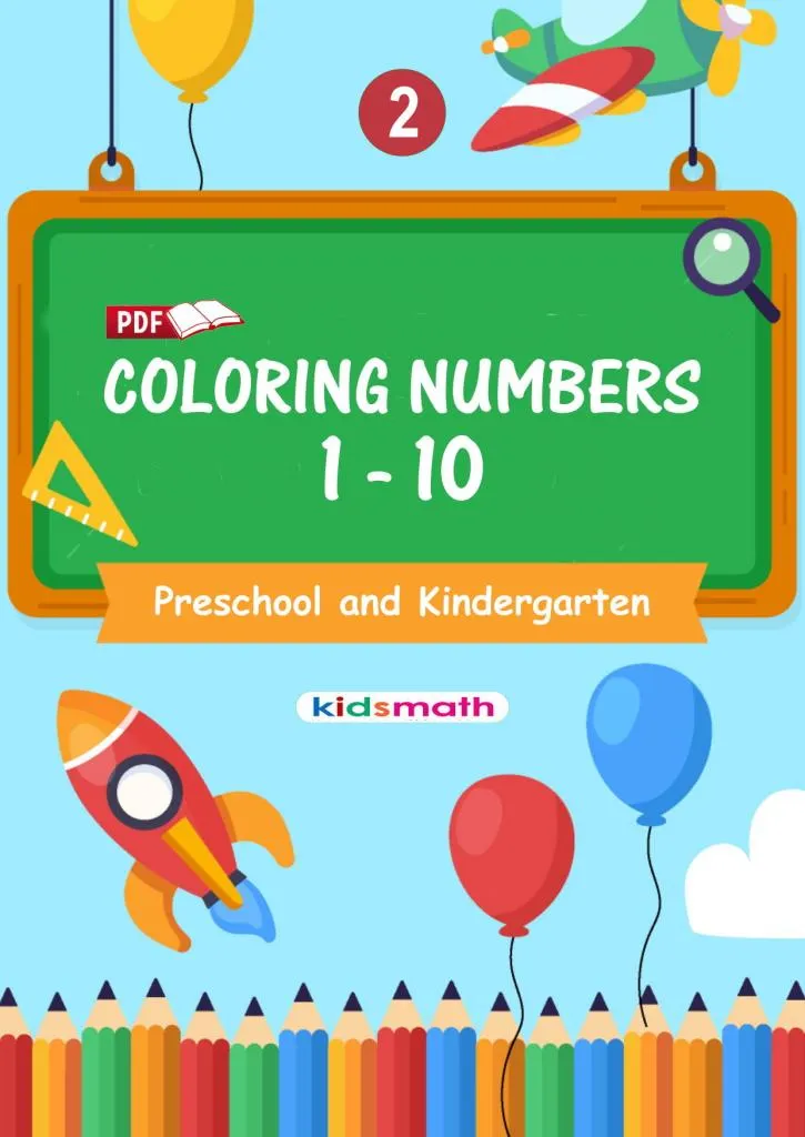 Numbers Coloring Pages for Preschoolers